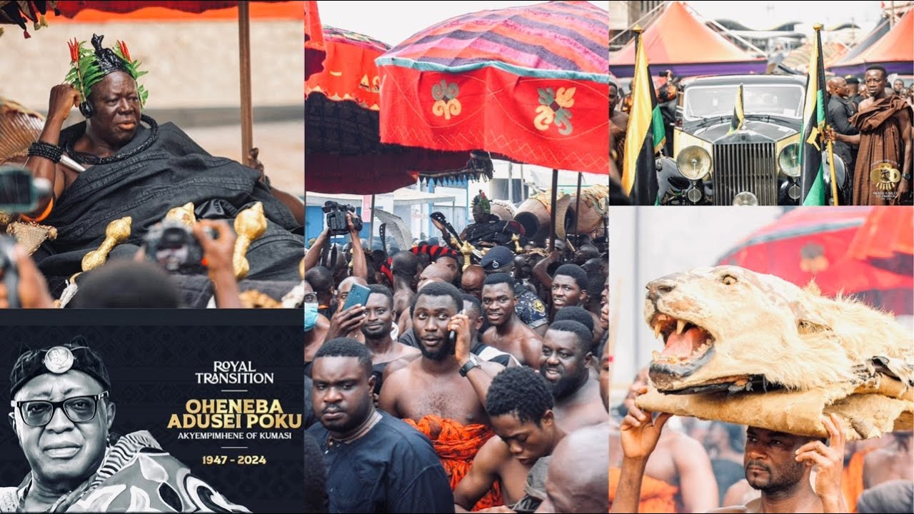 BREAKING!🔥Otumfuo leads a sea of mourners to Adum for his son's funeral procession#DayieAkyempemhene