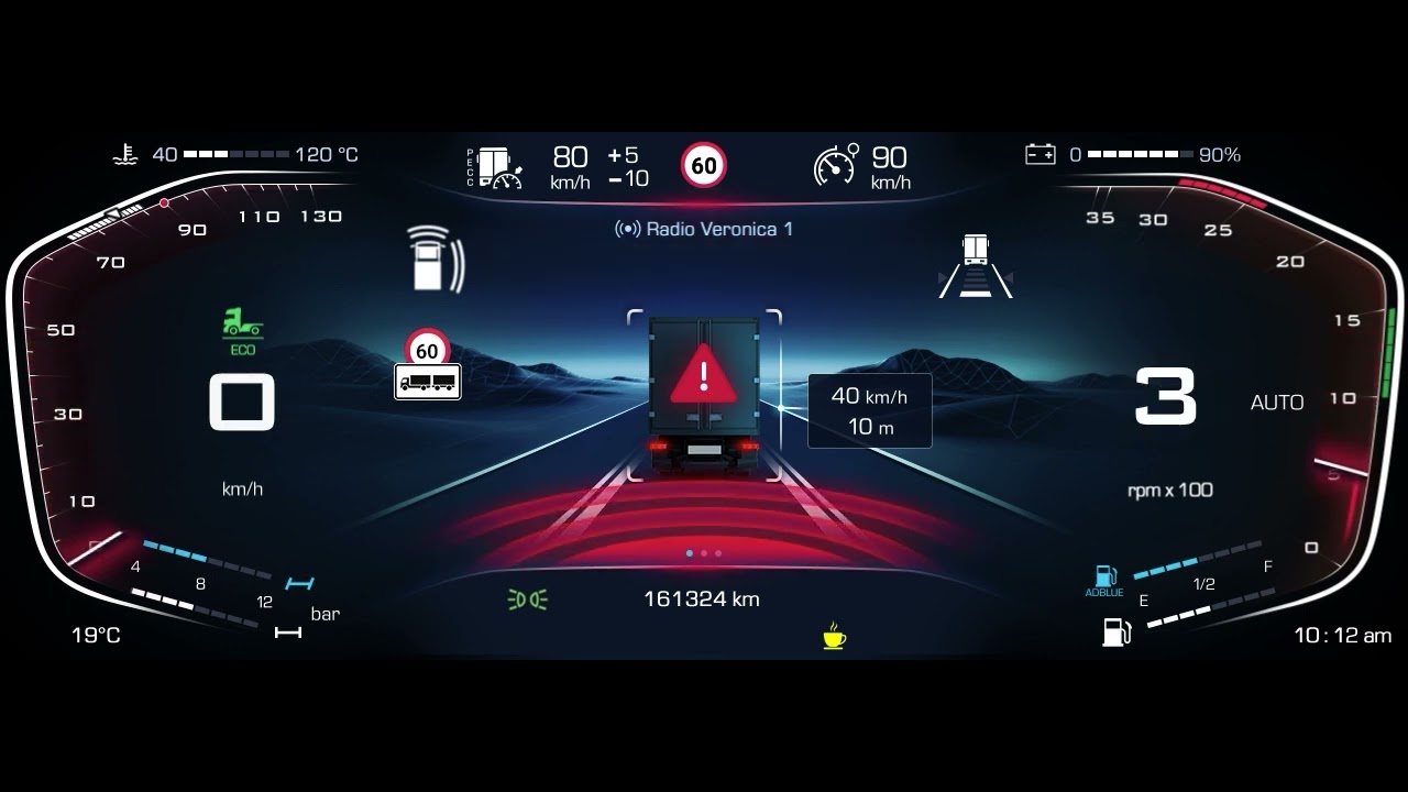 New 2024 IVECO S-Way digital driver display