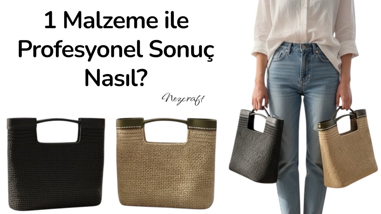 Easy Crochet Bag Tutorial – Baştan Çıkaran Şıklık! Tek Malzemeyle Çanta Nasıl Yapılır?