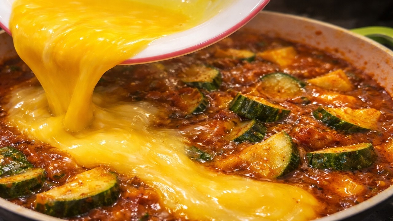 I Had Zucchini, Eggs & Tomatoes… This Tastes Way Better Than It Should