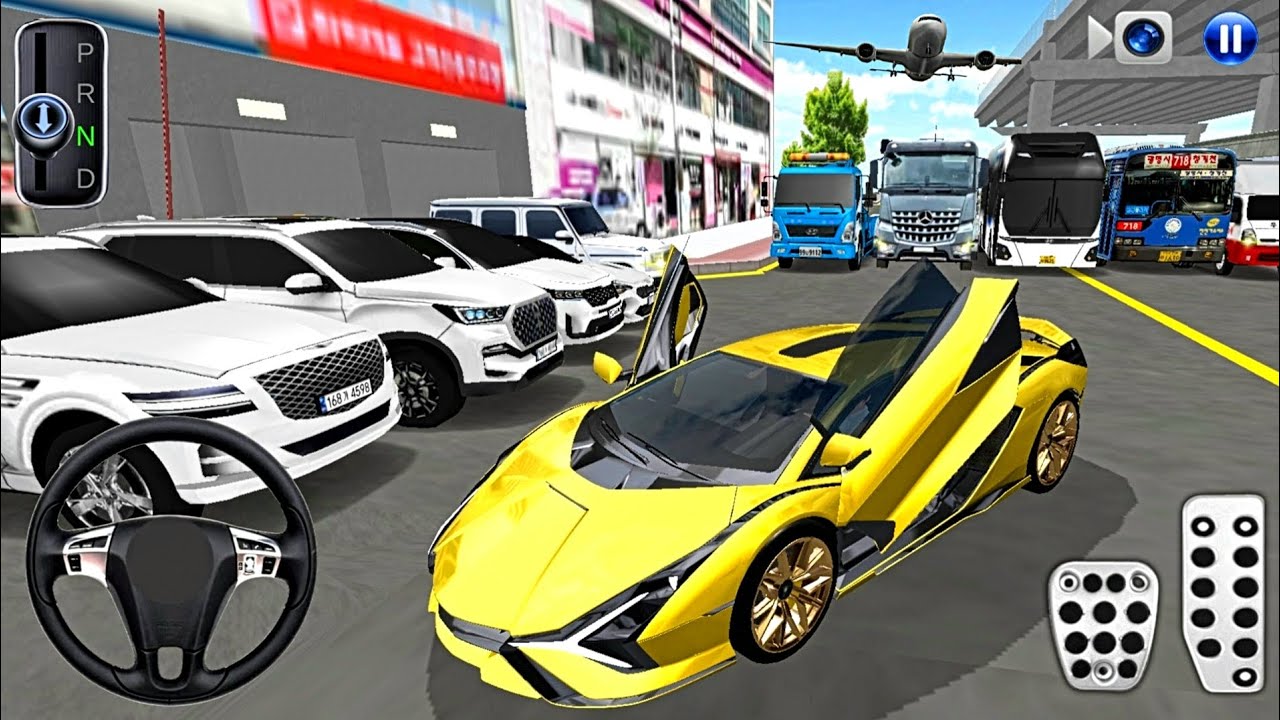 New Golden Lamborghini For Parking - 3d Driving Class android game || Car Game #gameplay #cargame