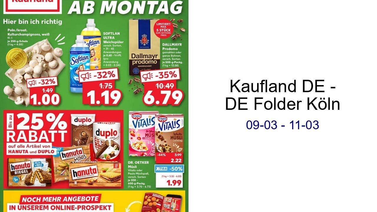 Kaufland DE - DE Folder Köln 09-03 - 11-03