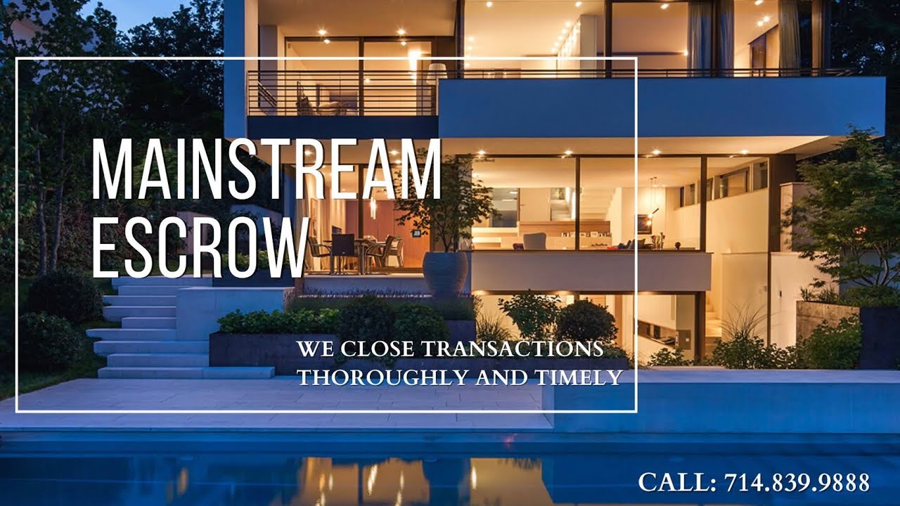 MAINSTREAMESCROW﻿ | Our Mission is to We Handle ALLProvideReal EstateUnsurpassedTransactions 