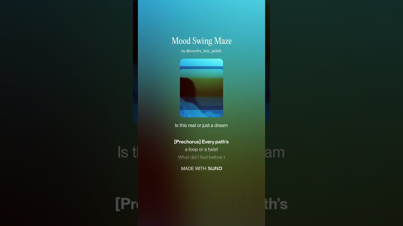 Mood Swing Maze &mdash; composed by Suno&rsquo;s AI based on my input.