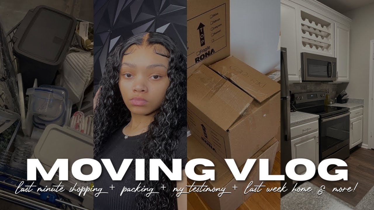 MOVING VLOG EP.1 | pack with me, shopping, my testimony, last week living at home & more!