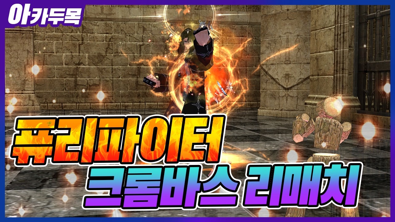 [마비노기] 퓨리 파이터 새로운 전투법으로 크롬바스 리매치 해봤습니다