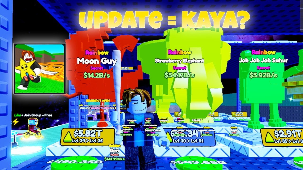Aku menjadi kaya setelah update Save Brainrots from LAVA Roblox