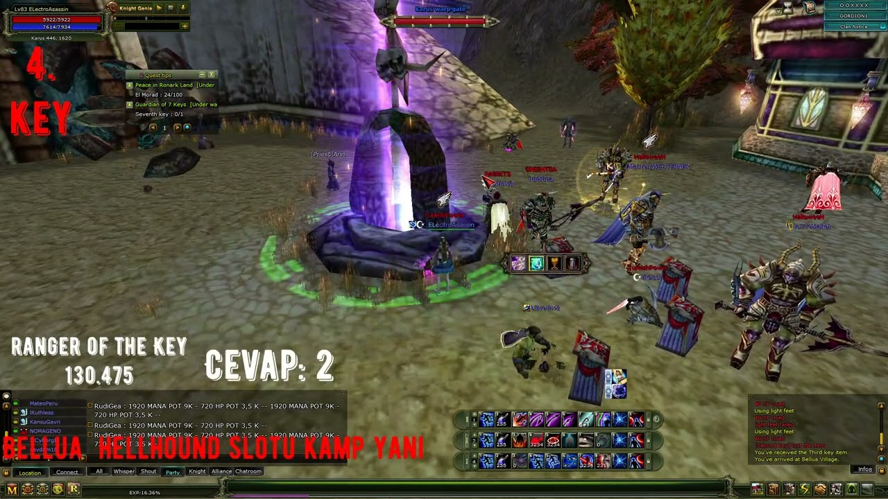 Knight Online 60 61 LwL Anahtar Görevi 2022