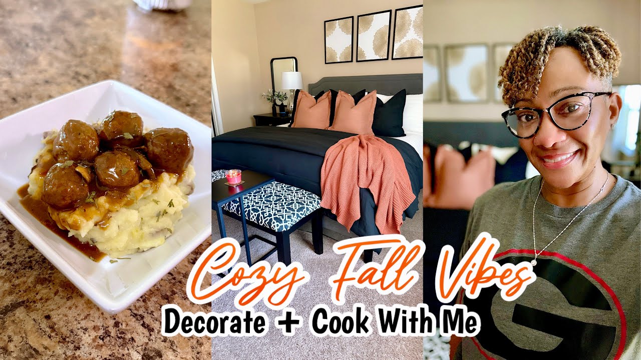 FALL DECORATE WITH ME | COZY HOME VIBES + EASY RECIPE