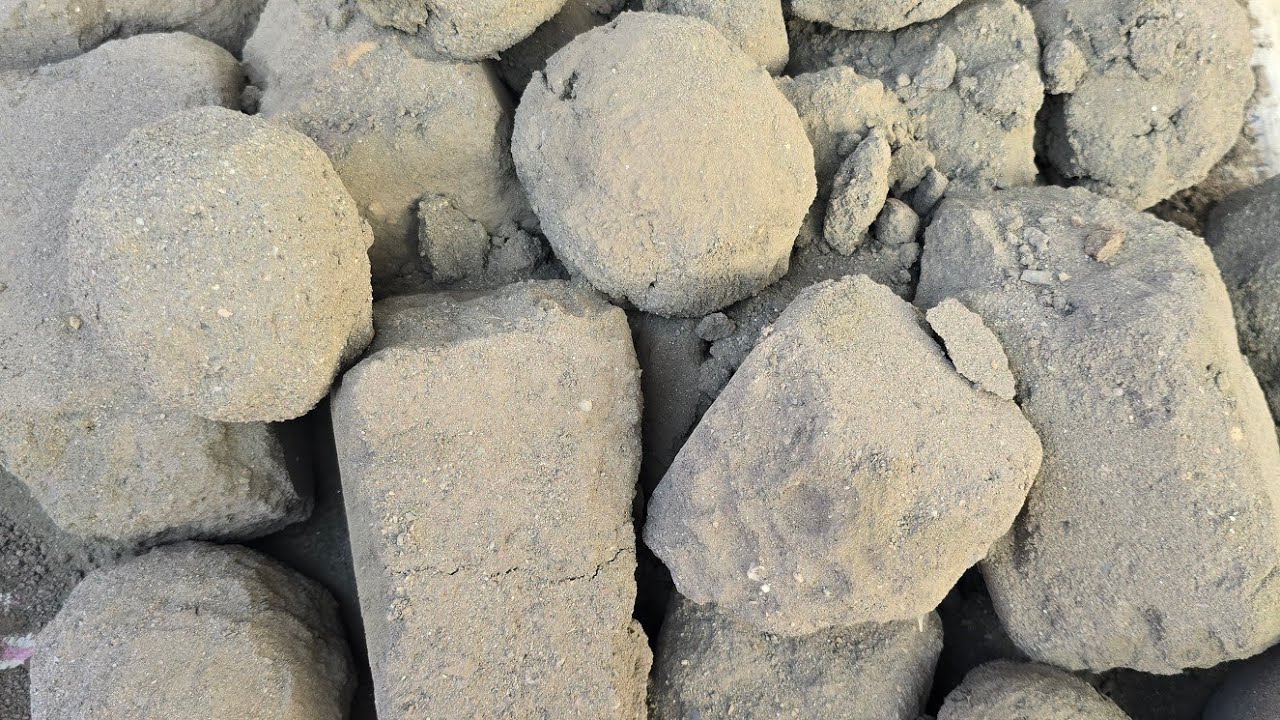 NEW: Green 💚 Sand Dry Clay Pot Crumbling #asmr #relaxingsounds 