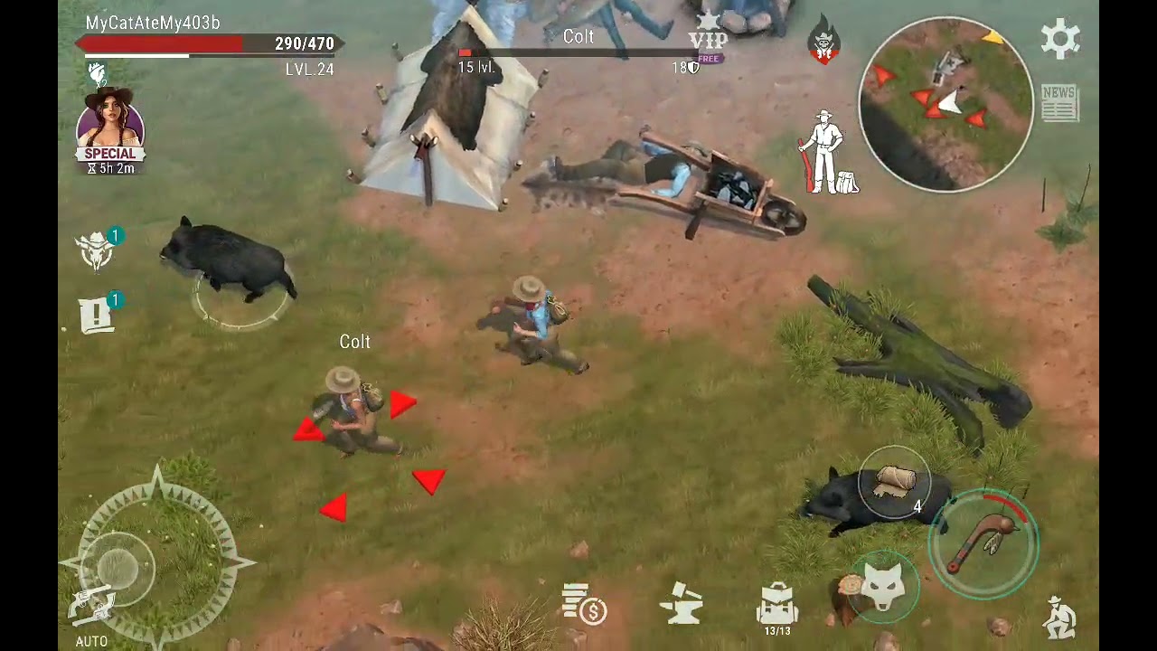 Westland Survival tier 1 easy bounty quest pine forest/2nd map piece plus hideout