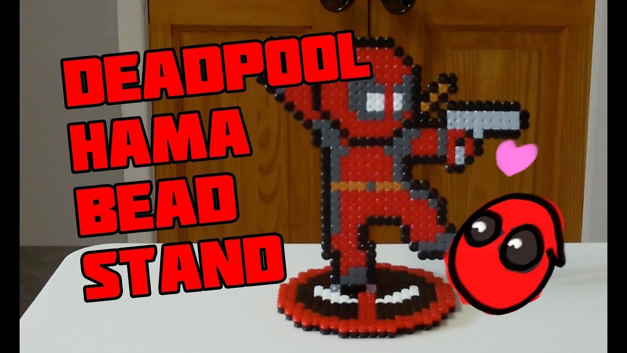 Deadpool Hama Bead Stands (With Marvel and DC Crossovers!)- Dogtor Crafts