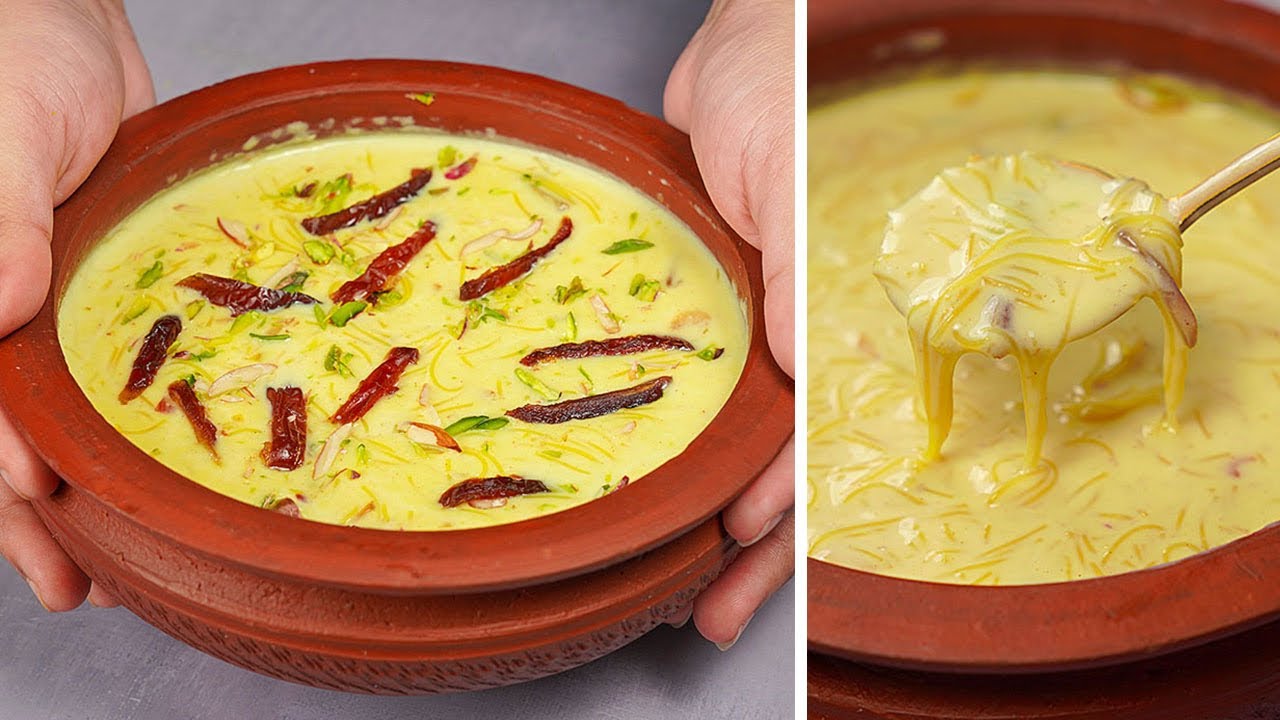 Custard Sheer khurma Recipe | Eid Special Dessert Creamy Sheer Khurma | Yummy