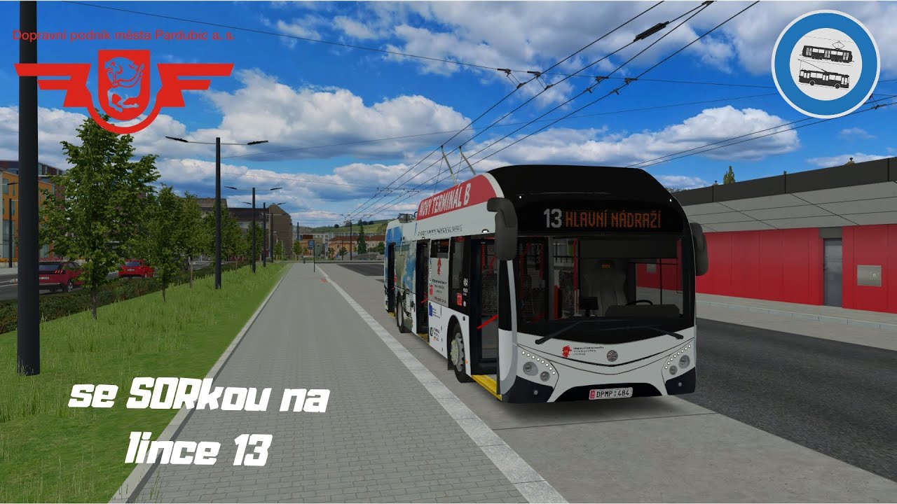 Trolejbus PSDP na lince 13 – směr Hlavní Nádraží! | Simt Simulator