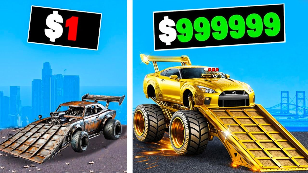 $1 to $1,000,000,000 RAMP CAR in GTA 5!