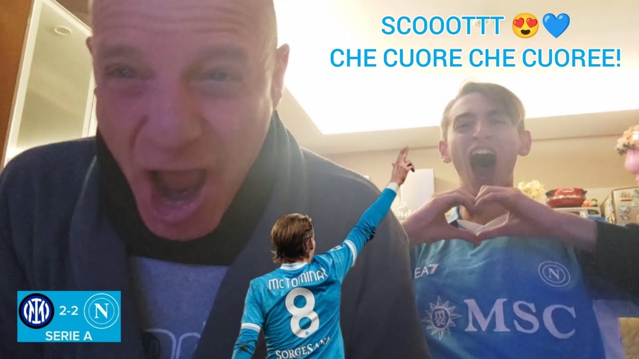 SCOOOOOOOTTTTT! CHE CUORE CHE CUOREE, VA BENE COSÌ! REACTION TIFOSI NAPOLETANI || INTER 2-2 NAPOLI