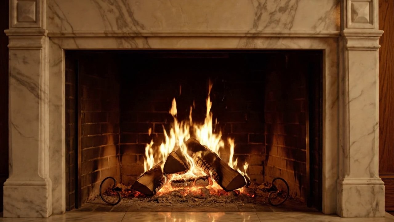 4K Cozy Fireplace 🔥 Perfect Background