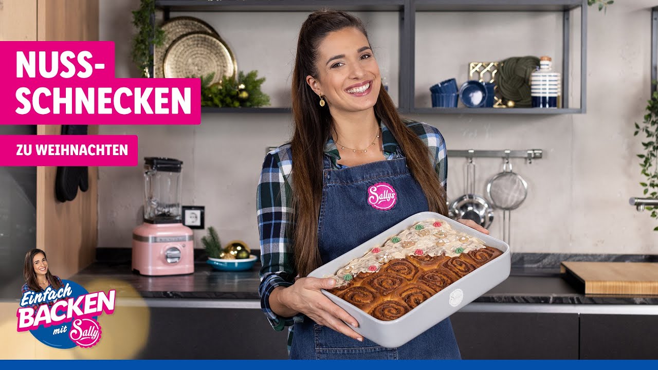 Weihnachts-Nussschnecken 🌰 | mit Zimt-Frosting