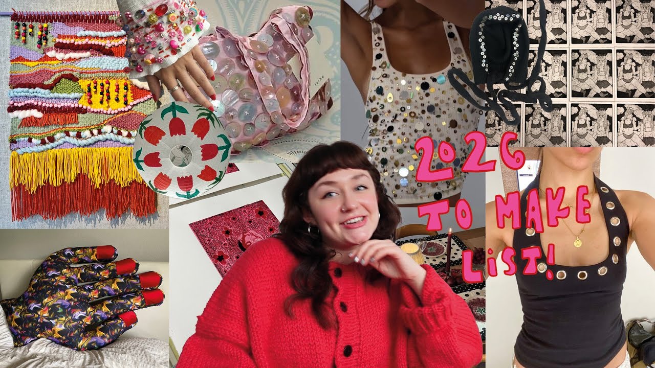 Мои новогодние планы по рукоделию 🪩: хобби, книги, искусство, стиль