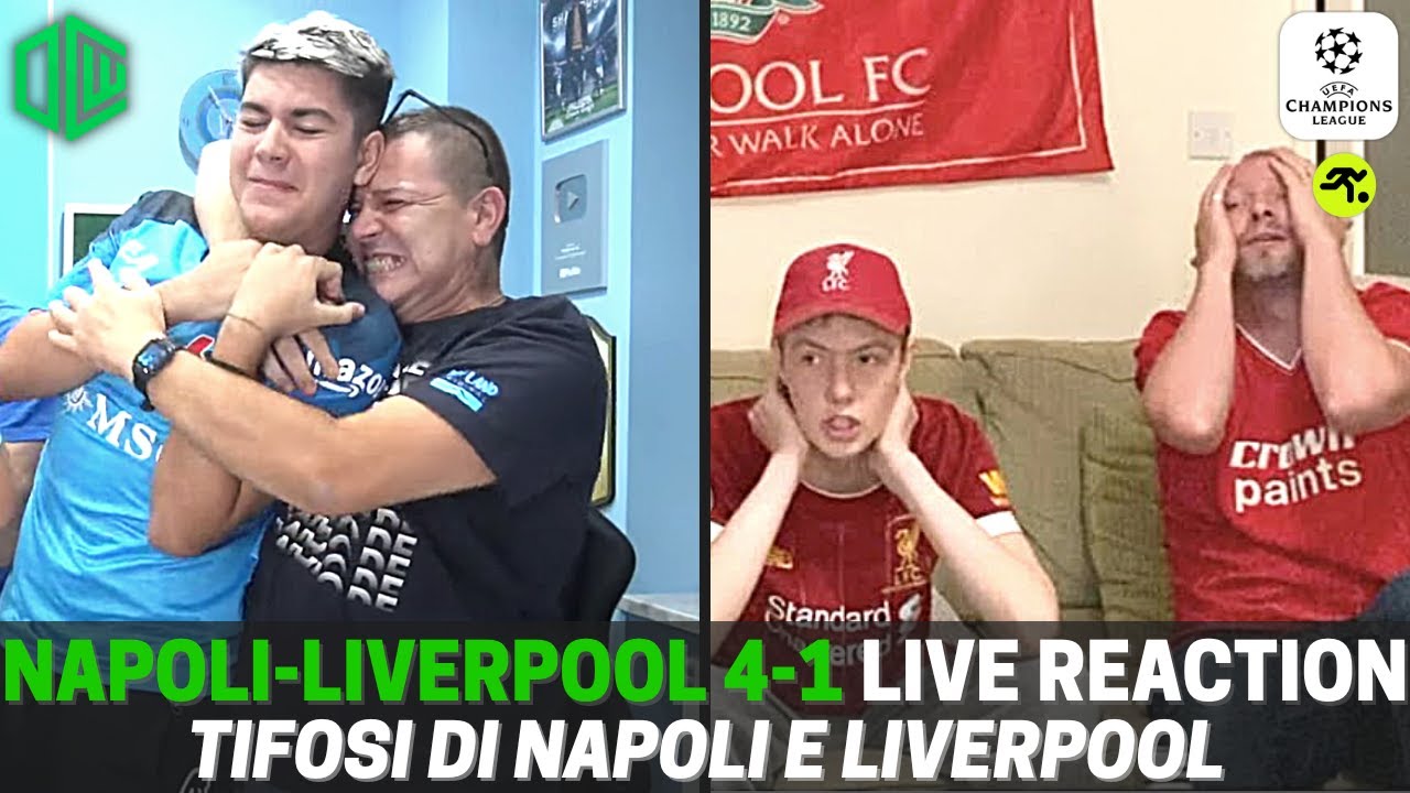 NAPOLI LIVERPOOL 4-1 LIVE REACTION | 