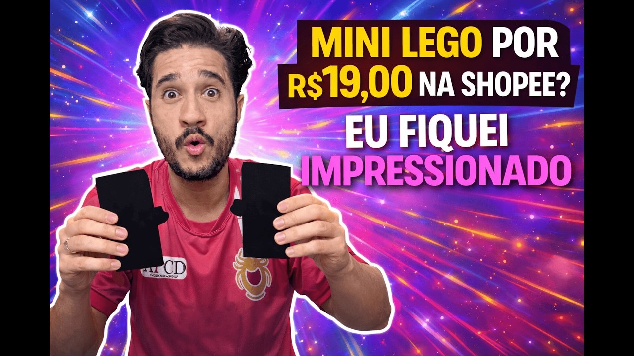 Achei um mini LEGO FAMOSO por R$19,00 NA SHOPEE! FIQUEI IMPRESSIONADO! #bricks #minilego #gamer