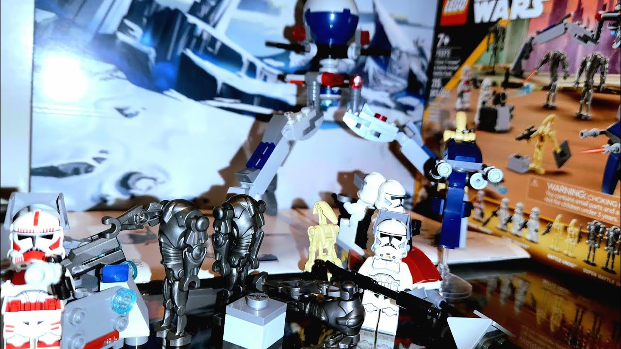 Lego Star Wars Clone Trooper and Droid Battle Droid Battle Pack 75372 Review