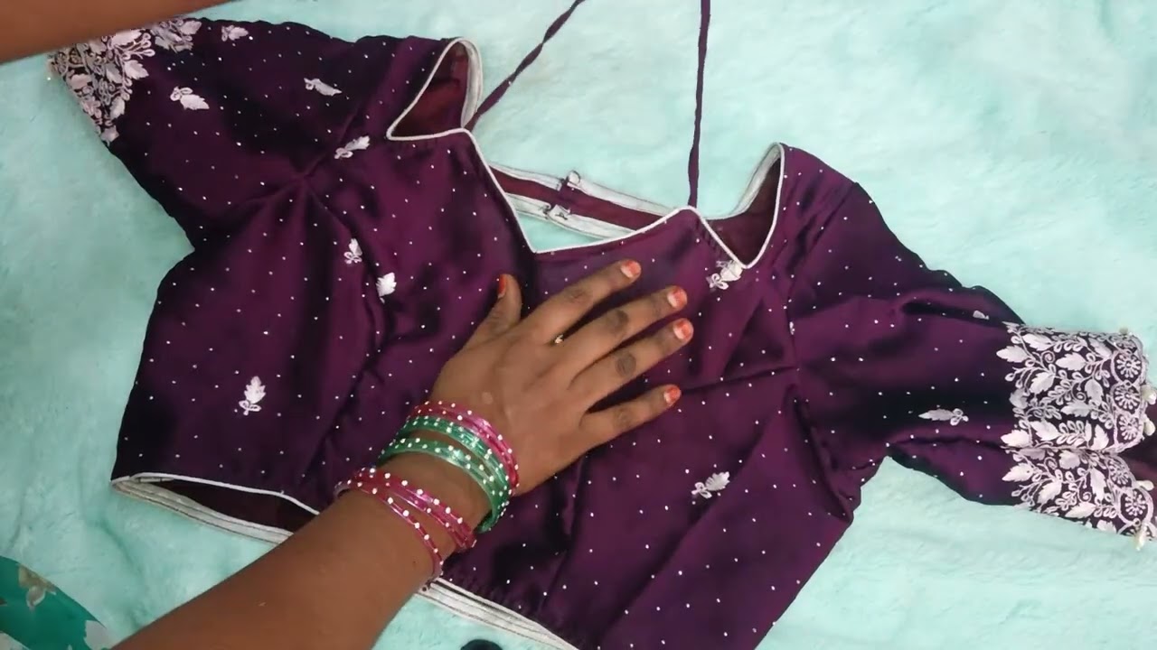 Trending model blouse #1 saree and 2 blouse # bot neck model # back hole model s# my steching style 