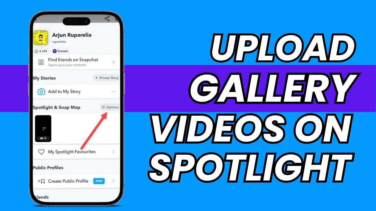 How to Upload Gallery Video in Snapchat Spotlight (2023)