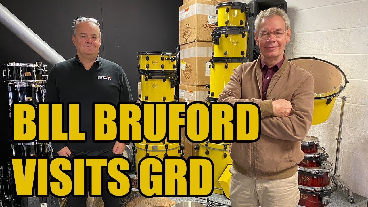 Bill Bruford visits Graham Russell Drums