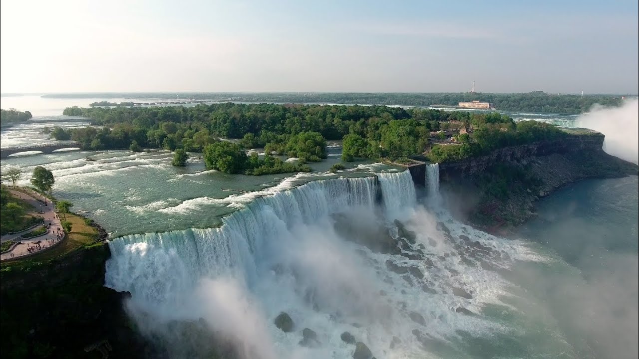 Niagara Falls Ontario Drone Aerial Footage in 4K May 29 2016