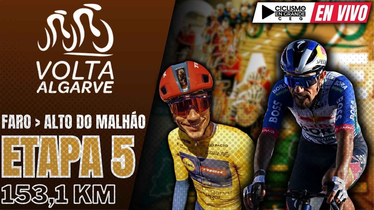 🔴(EN VIVO) 🚵‍♂️🟡​ VOLTA ALGARVE 🟡​ ETAPA 5 🚵‍♂️ 153,1 KM / FARO - ALTO DO MALHÁO