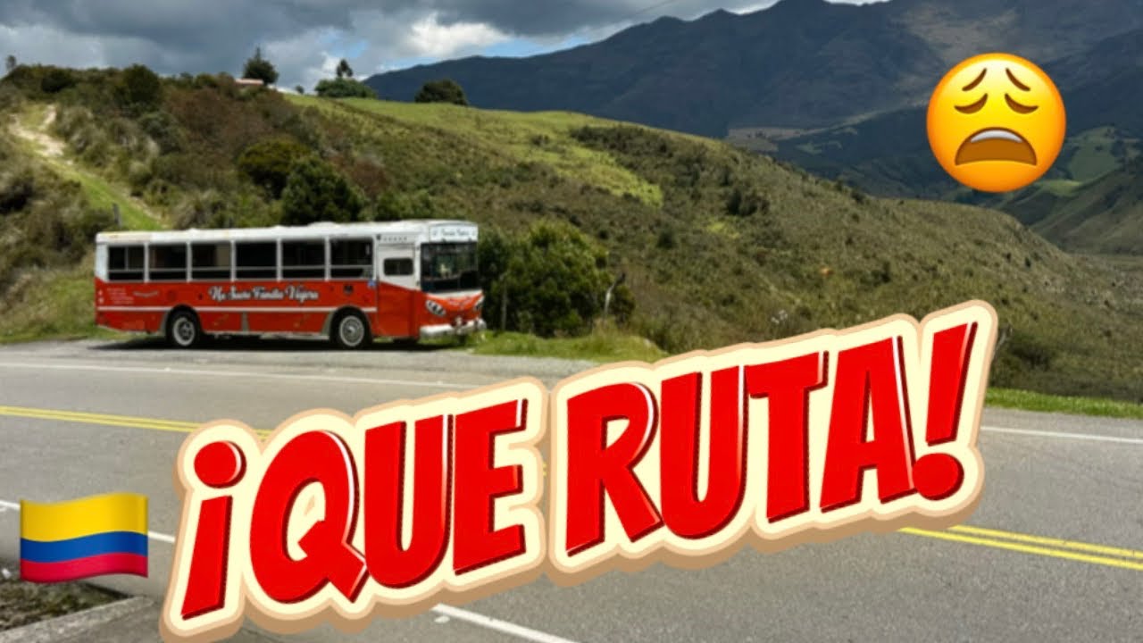 Colombia en BUS… la MONTAÑA nos puso a PRUEBA | Granizo, precipicios y una sorpresa 🇨🇴🚍