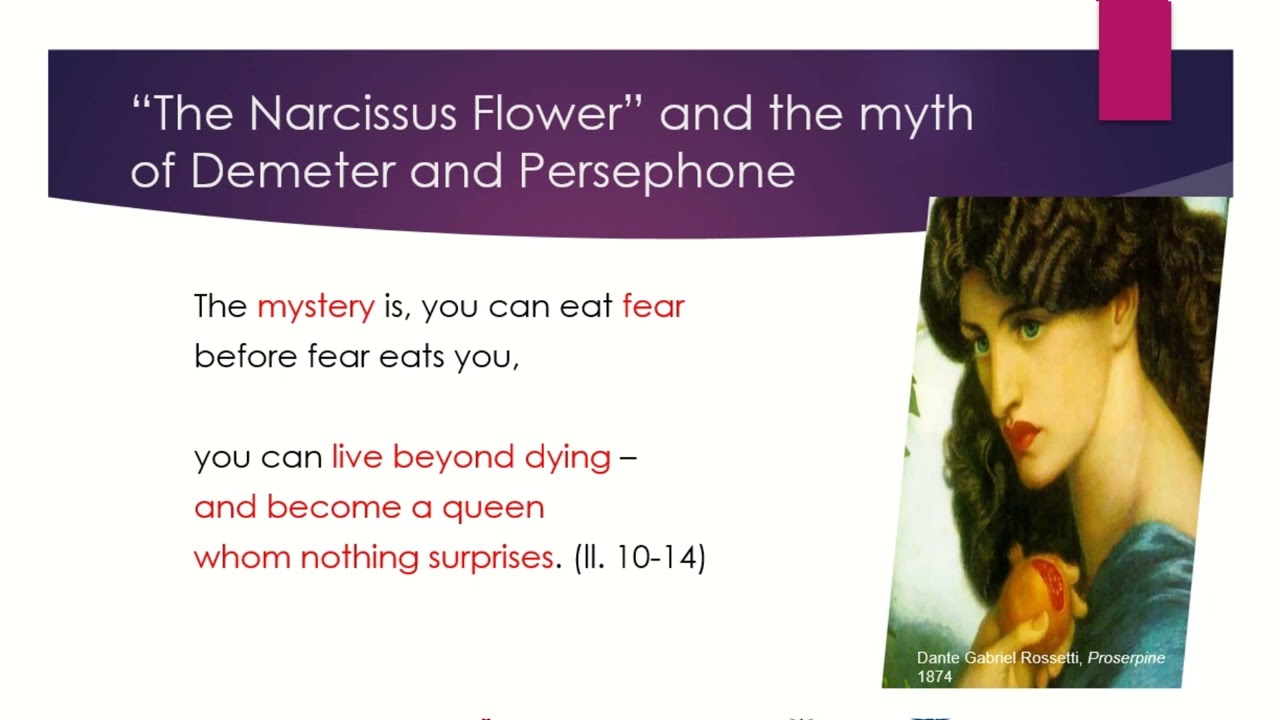 Reaching Resilience: Persephone in Rita Dove’s “The Narcissus Flower” - Sanae Kichouh
