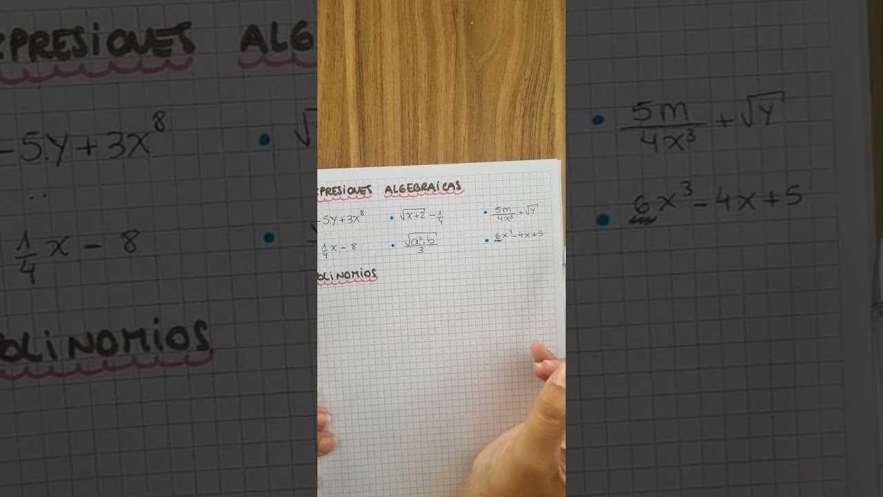 Polinomios parte 1 #maths #escuela #practicar 