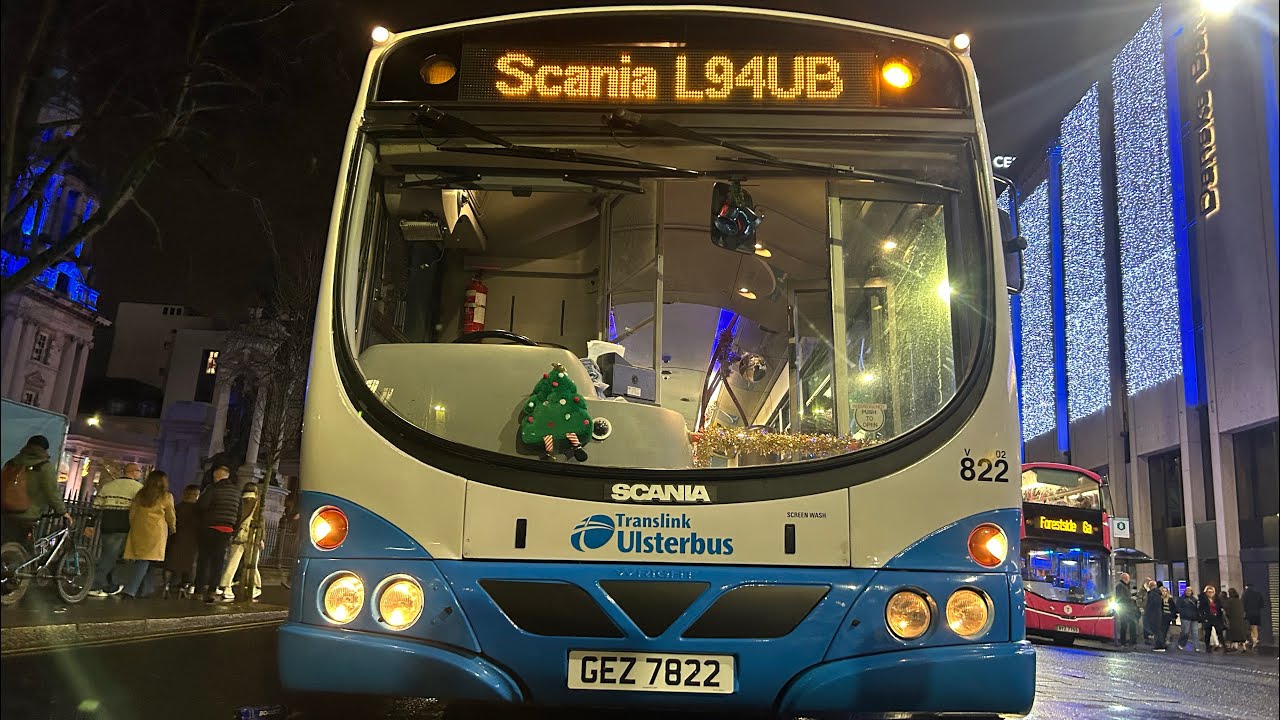 *Recently Restored* Preserved Ulsterbus Scania L94UB Solar 822 in Belfast City Centre