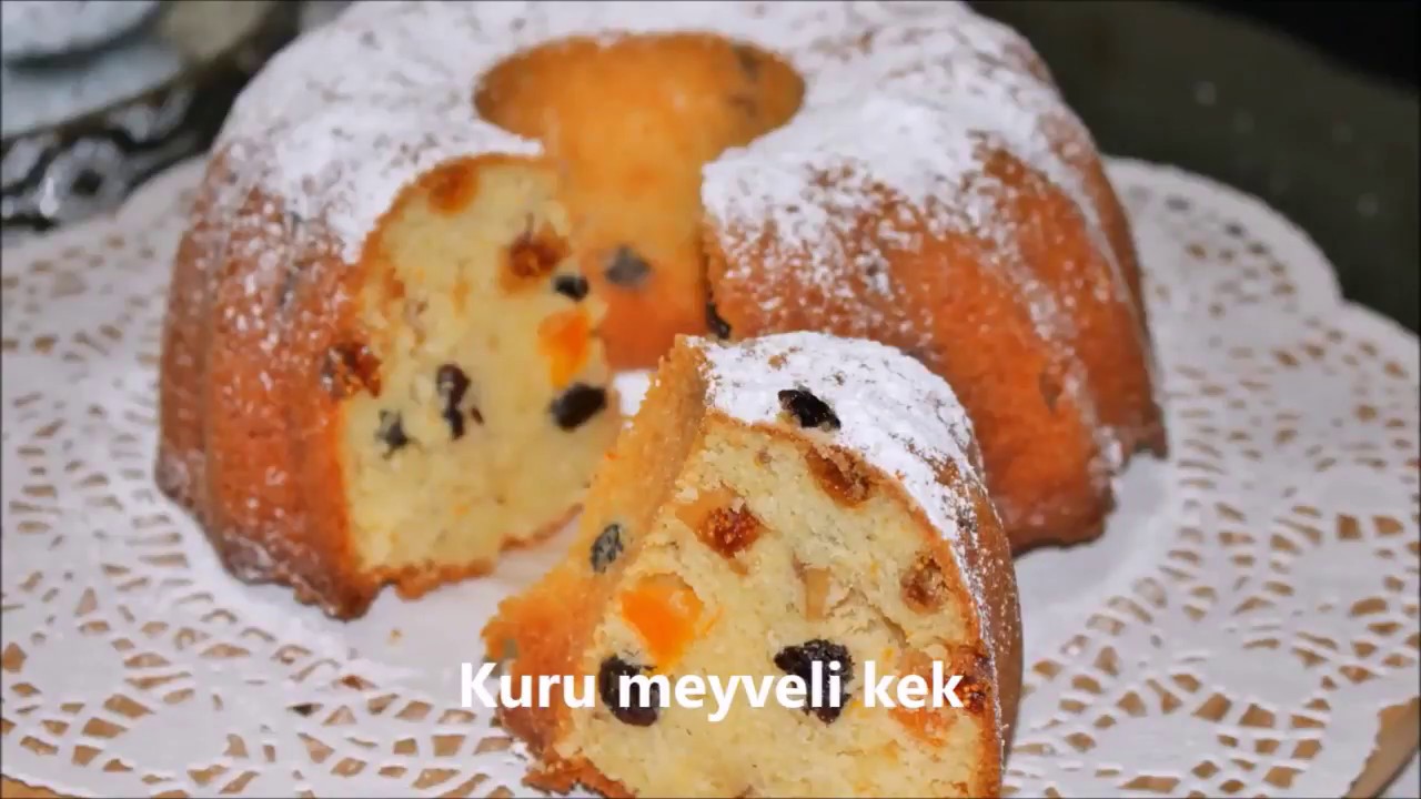Çayın yanina enfes kuru meyveli kek yapın harikaaa bir lezzet