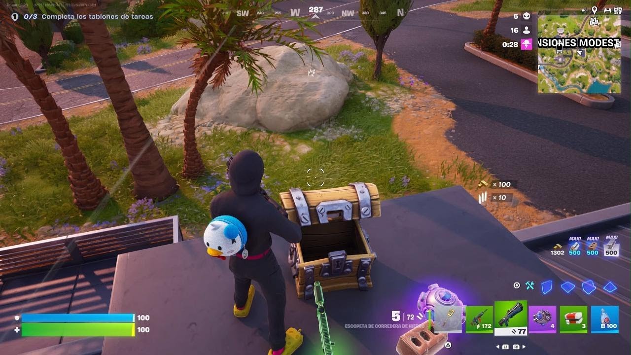 VICTORIA CON LA TORMENTA DE FORMA CUADRADA EN FORTNITE BATTLE ROYAL