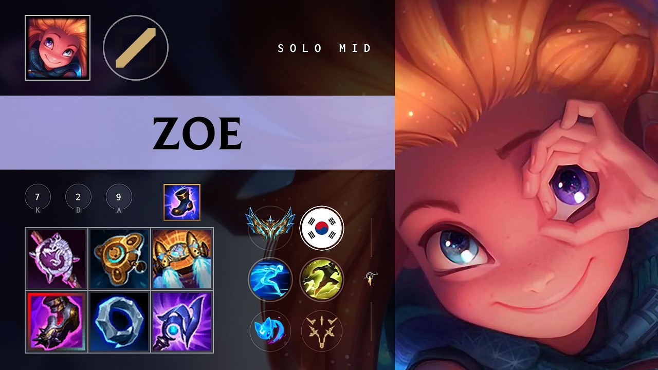 Zoe Mid vs Galio - KR Challenger Patch 26.09
