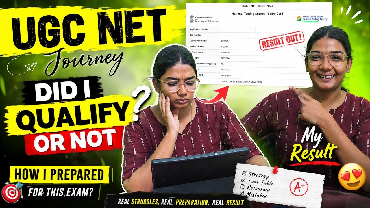 UGC NET Result LIVE Reaction😭 Did I Qualify or Not? | My UGC NET Journey & Preparation