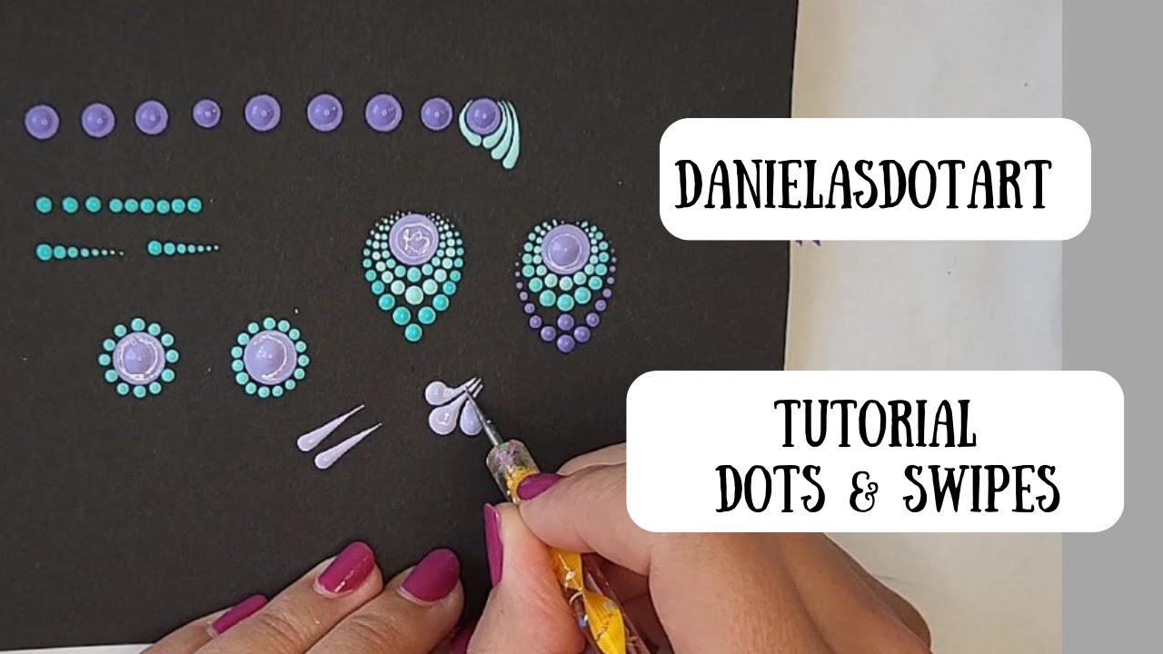 Dot Painting Designs für Anfänger / for beginners | Dots & Swipes (english subtitles)