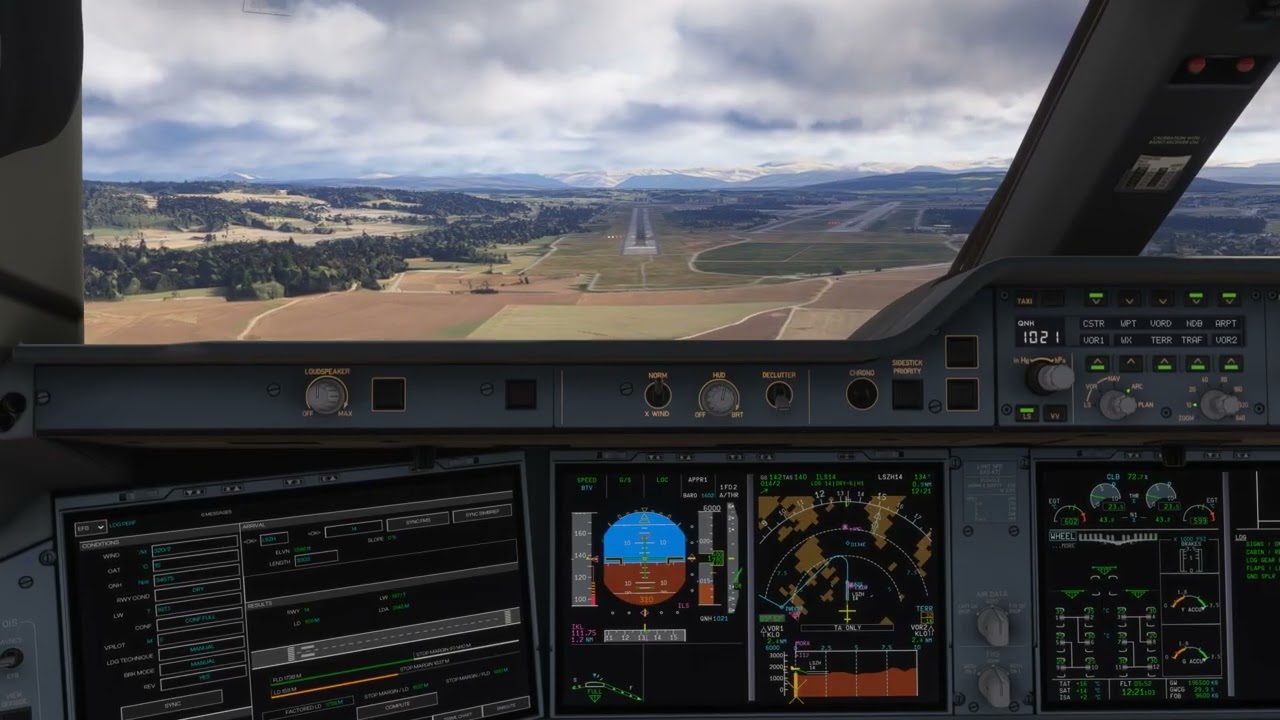 Landing in Zurich. A350-1000