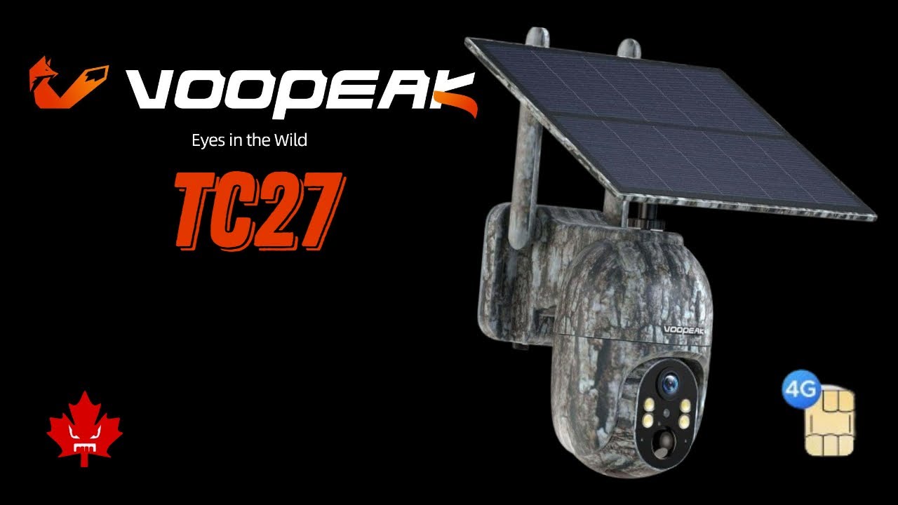 Voopeak TC27 Solar 4G Cellular Trail Camera
