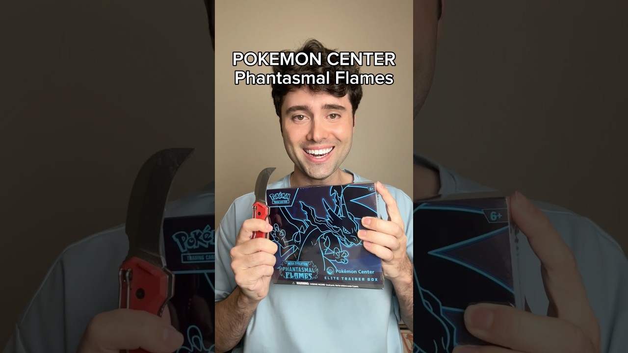 Открытие POK&Eacute;MON CENTER Phantasmal Flames ETB #pokemoncards