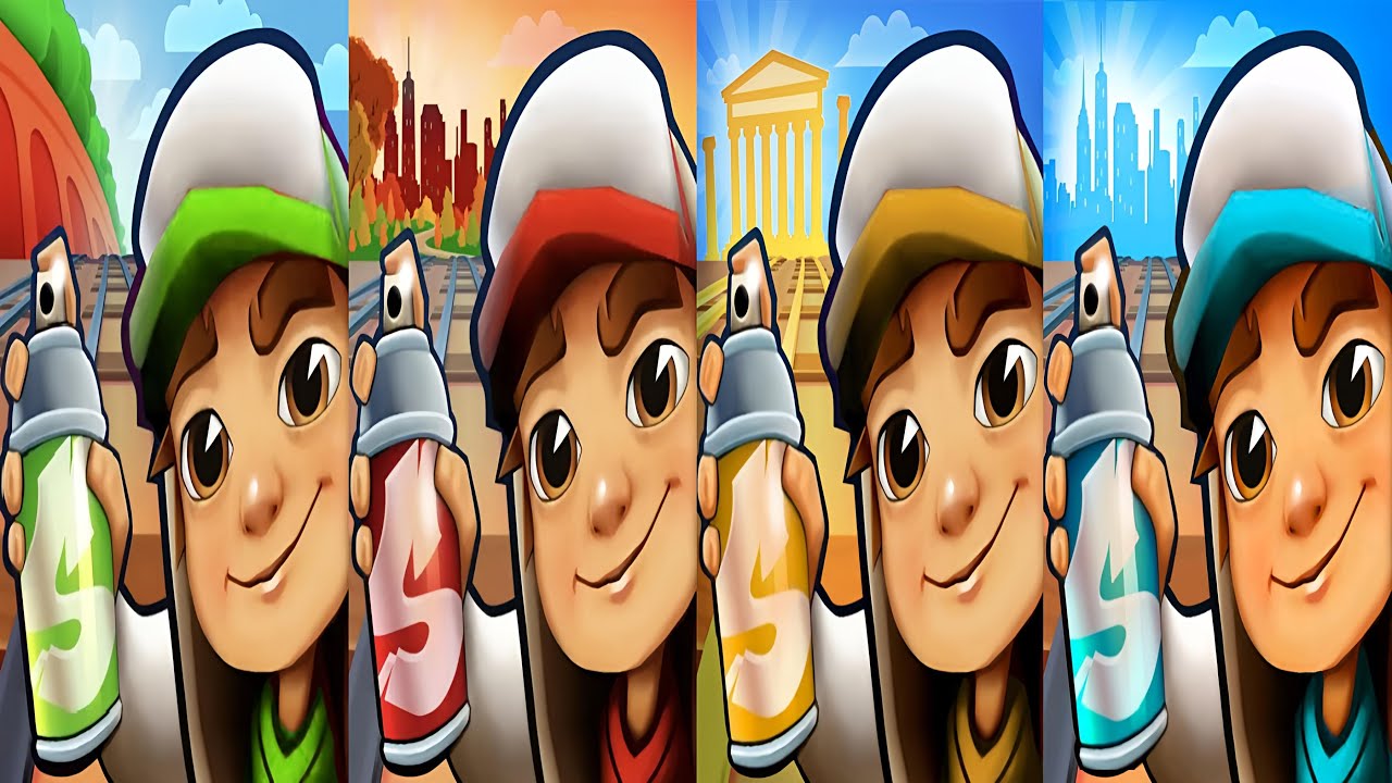 Subway Surfers : Classic 2025 🆚 Vancouver 2024 🆚 Greece 2022 🆚 Space Station 2021