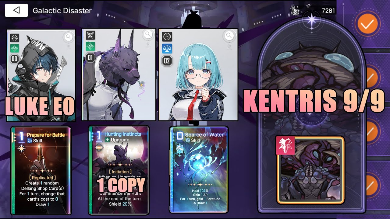 Luke + Hugo | Kentris Boss 9/9 stack | Prepare for Battle | Chaos Zero Nightmare CZN