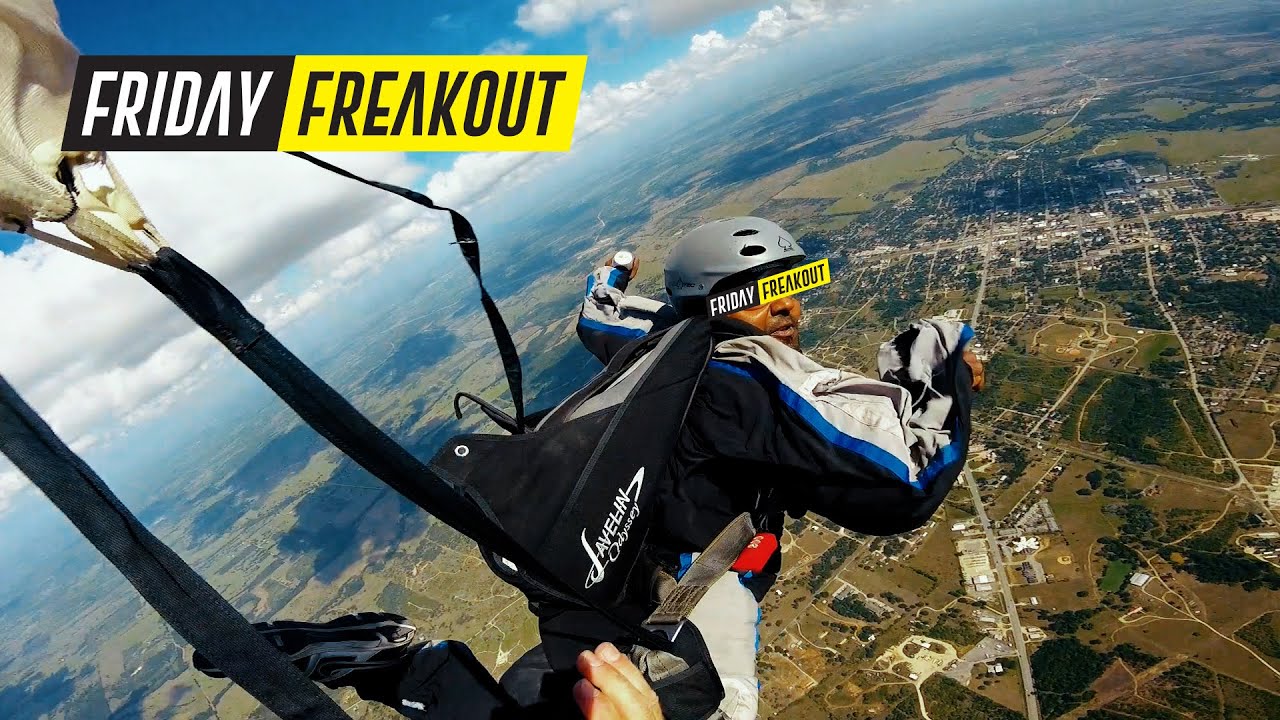 Friday Freakout: Skydive Student Pulls Pilot Chute Through Harness, Causing Pilot Chute In Tow!