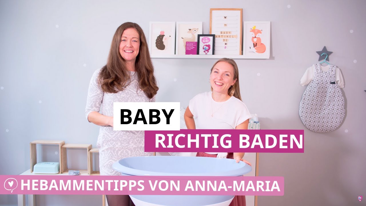 Baby richtig baden | Alles was Du beim ersten Bad beachten musst | Hebammentipps von Anna-Maria