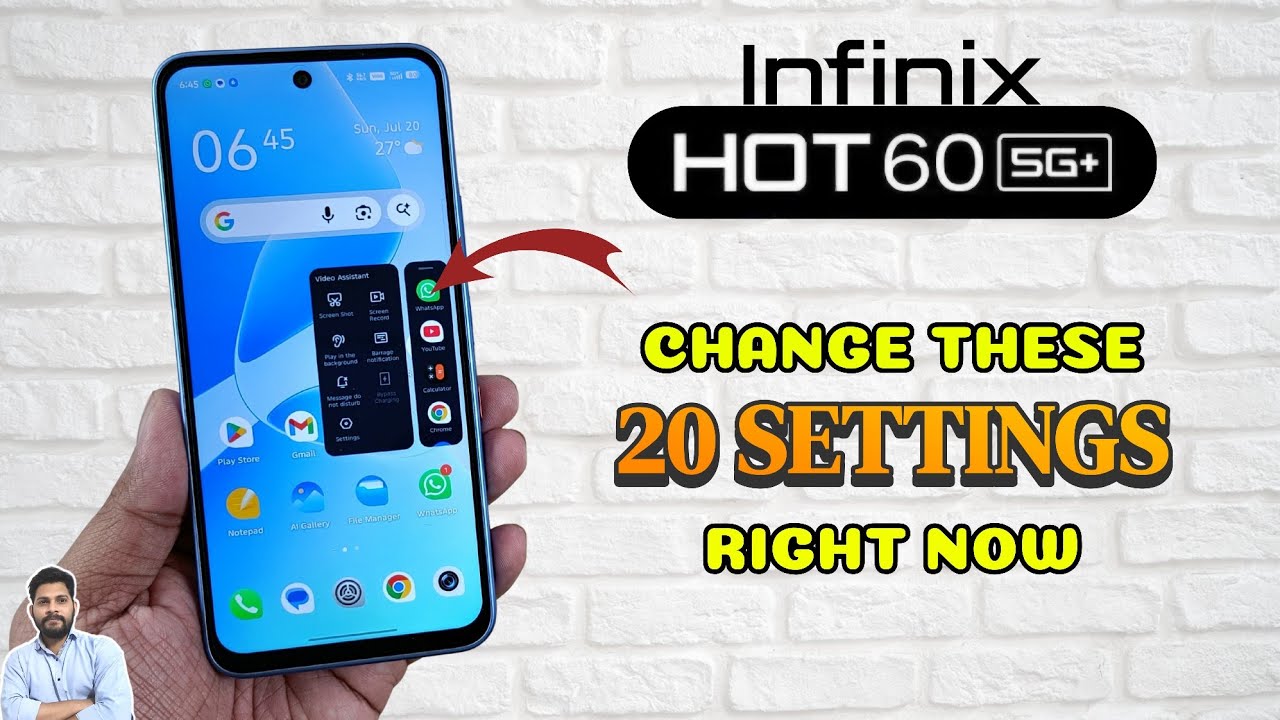 Infinix Hot 60 5G: измените эти 20 настроек прямо сейчас