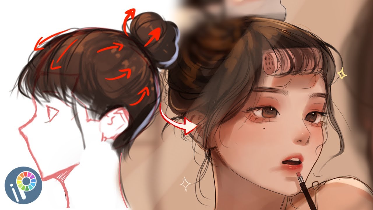 How I draw Hair on IBISPAINTX! ✨