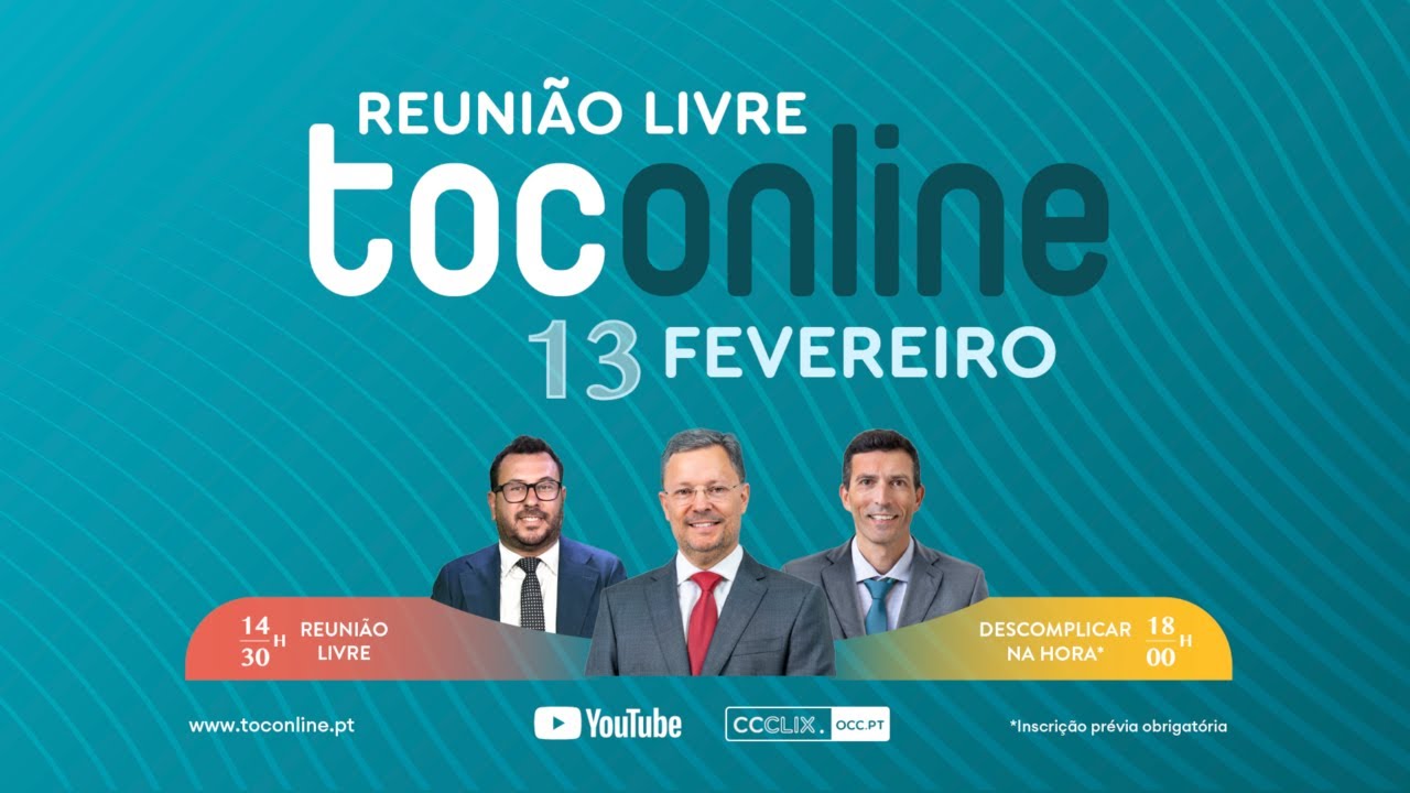 Reunião Livre TOConline | 13 fevereiro 2026